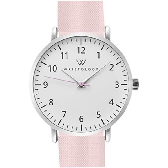 Maxi Numbers Watch, Silicone Band - Interchangeable Silicone Strap - Picture 1 of 7
